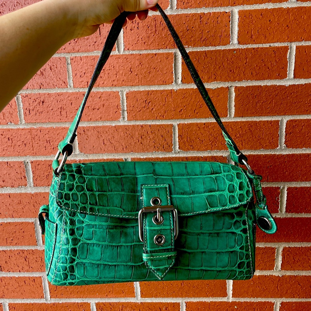 Green alligator Dooney & Bourke purse